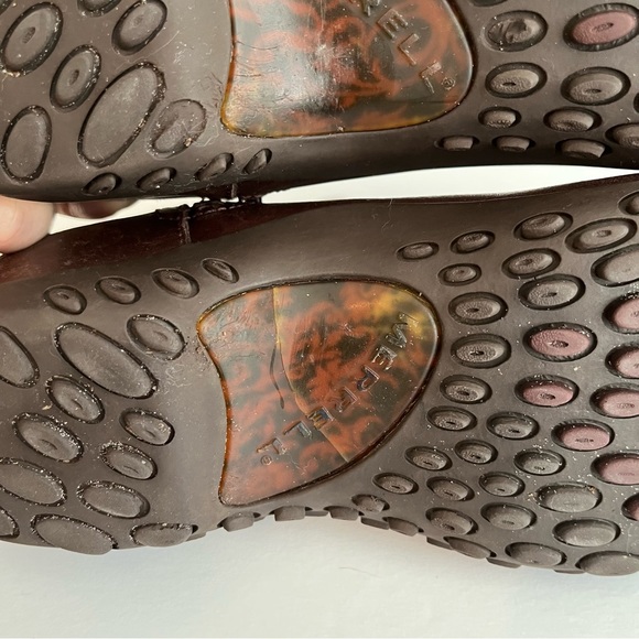 Merrell Plaza Mid Deep Mahogany Waterproof Brown Boots Size 8 - Picture 8 of 12